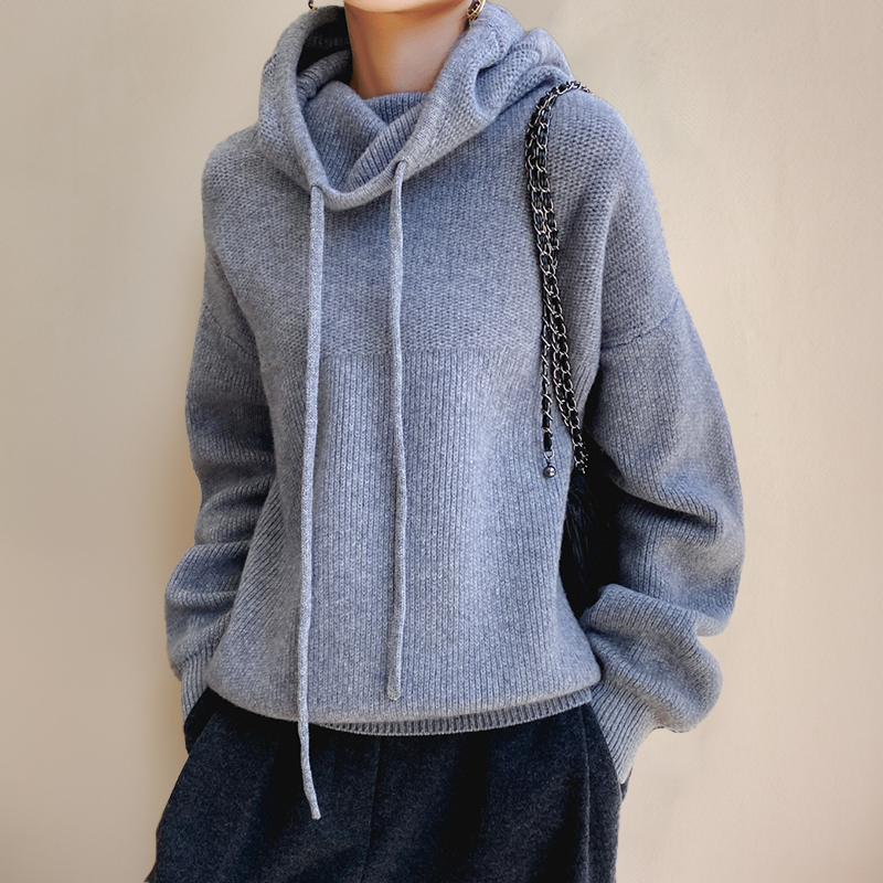 Parisien Raffiné™ | Sweat À Capuche Oversize Tricoté